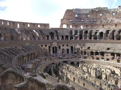 The Coliseum, where countless men and animals were murdered for human entertainment..